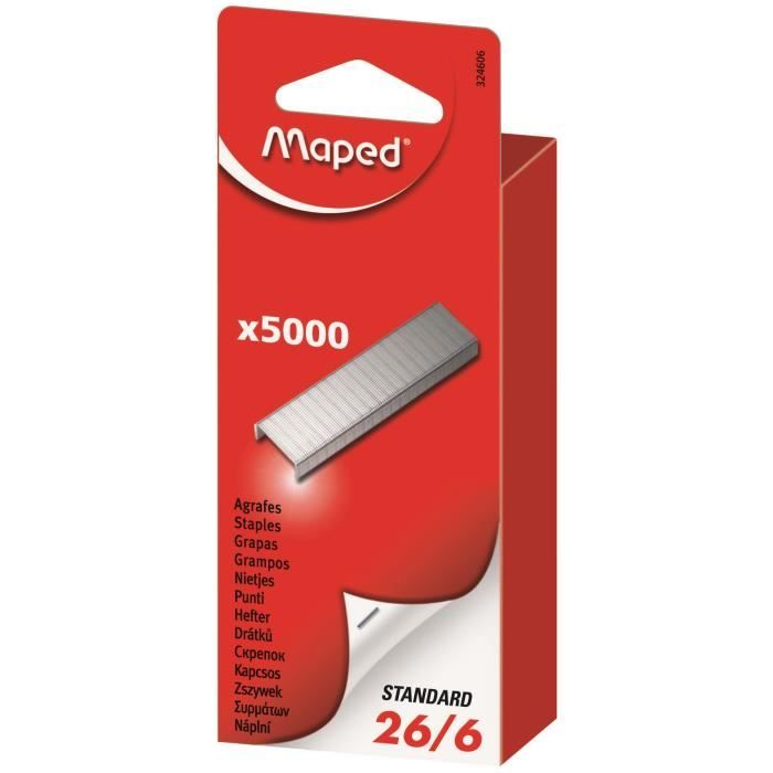AGRAFES 26/6 BOITE DE 5000 MAPED