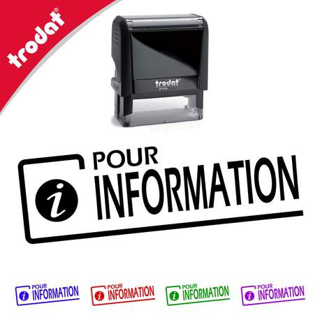 TAMPON TRODAT POUR INFORMATION                    