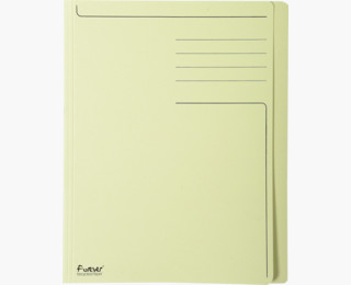 CHEMISE BORD DECALÉ A4 JAUNE 100EX                