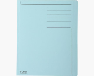 CHEMISE BORD DECALÉ A4 BLEU 100EX                 