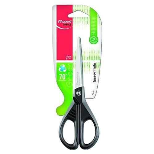 CISEAUX 17CM ESSENTIAL GREEN  MAPED               