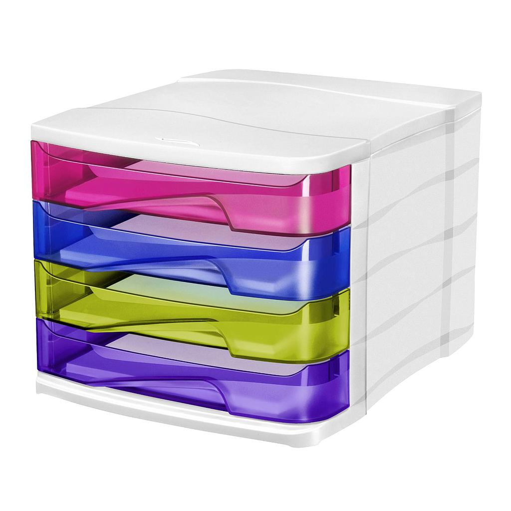 BLOC 4 TIROIRS HAPPY MULTICOLOR 394HM             