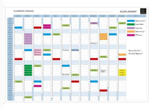 PLANNING MAGNETIQUE ANNUEL                        