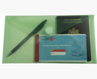 POCHETTE A6 CHEQUE VELCRO 6EX                     