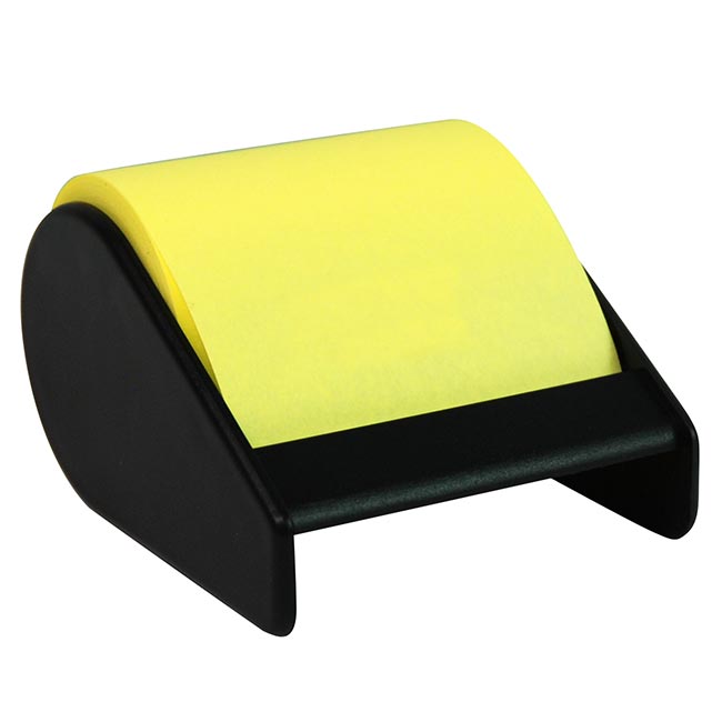 BLOC NOTE ADHESIF DEVIDOIR JAUNE FLUO             