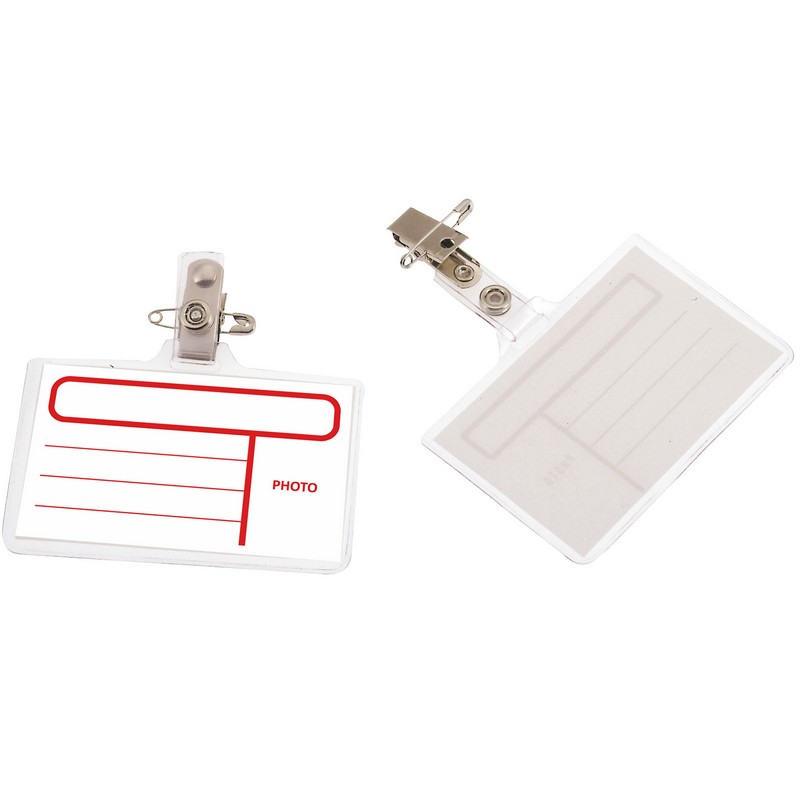 BADGE 96*60MM ATTACHE COMBINE CLIP+EPING          