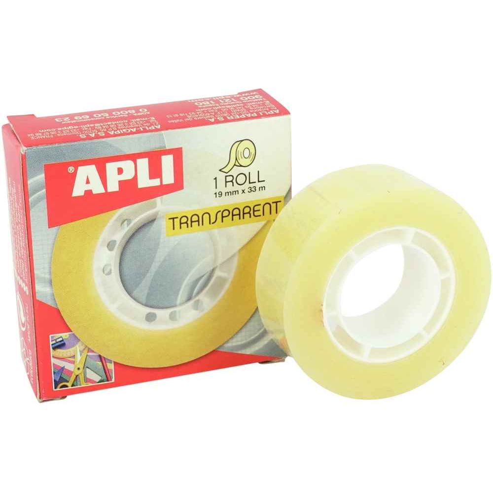 ADHESIF TRANSPARENT 19*33 APLI