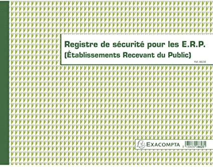 REGISTRE DE SECURITÉ ERP 24/32 32P                