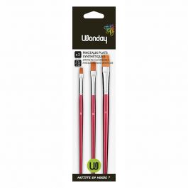 PINCEAUX SET DE 3 N°4.8.12 RONDS SYNTHET          