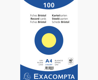 BRISTOL JAUNE A4 UNI 100F S/FILM                  