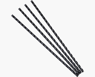 BAGUETTE ANNEAUX 6MM NOIR*100 EXA                 