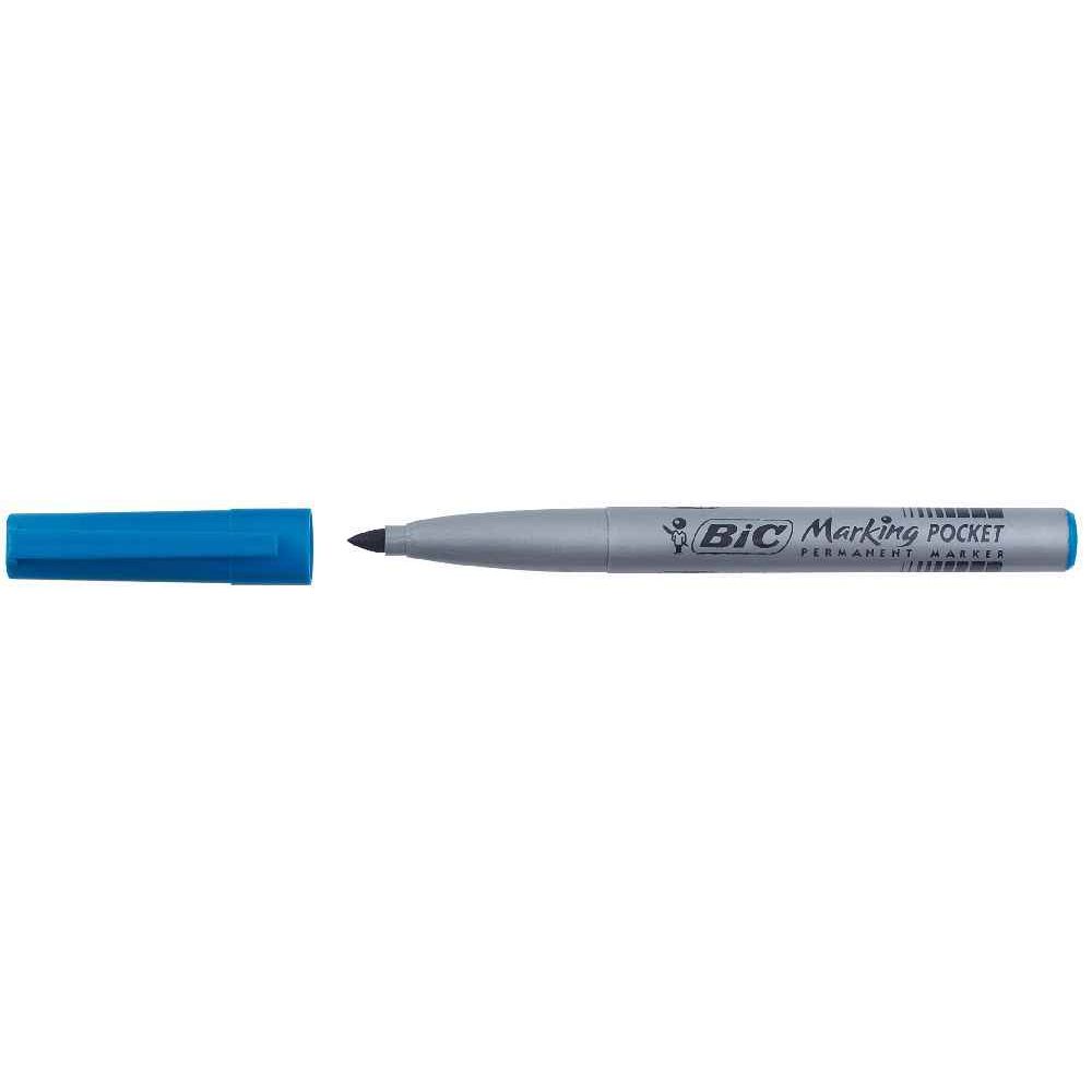 BIC MARKER PERM POCKET BLEU                       