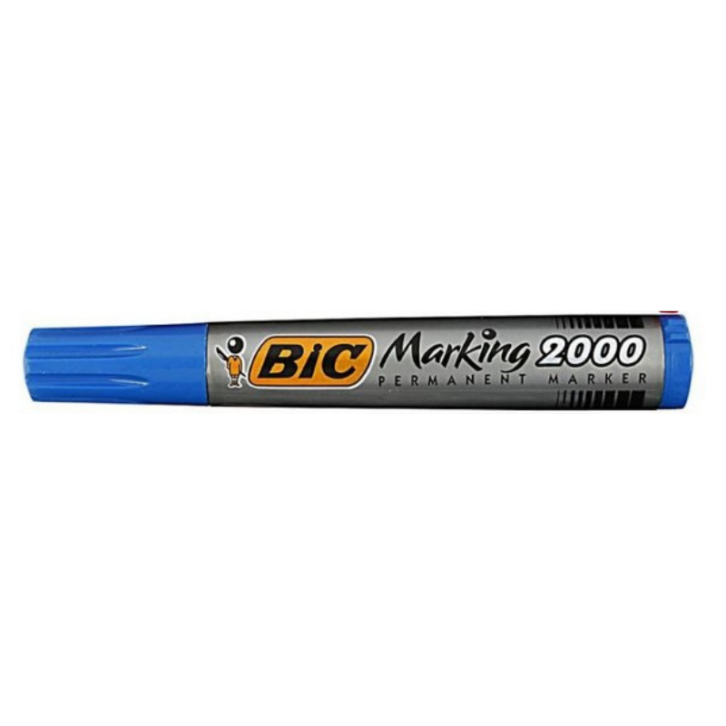 Feutre marker permanent ogive bleu - Bic