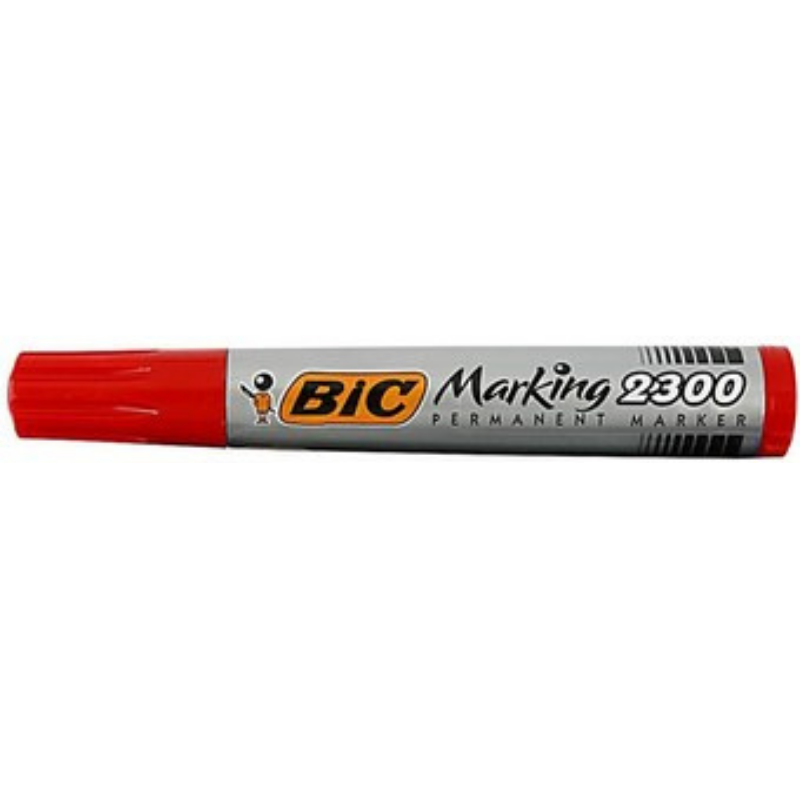 BIC MARKER BISEAU 2300 ROUGE                      