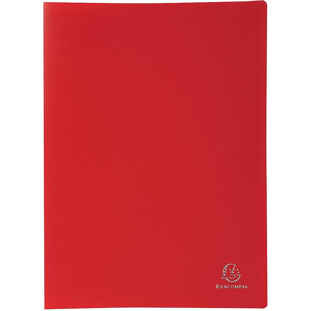 PORTE VUES PP A4 40 VUES ROUGE                    