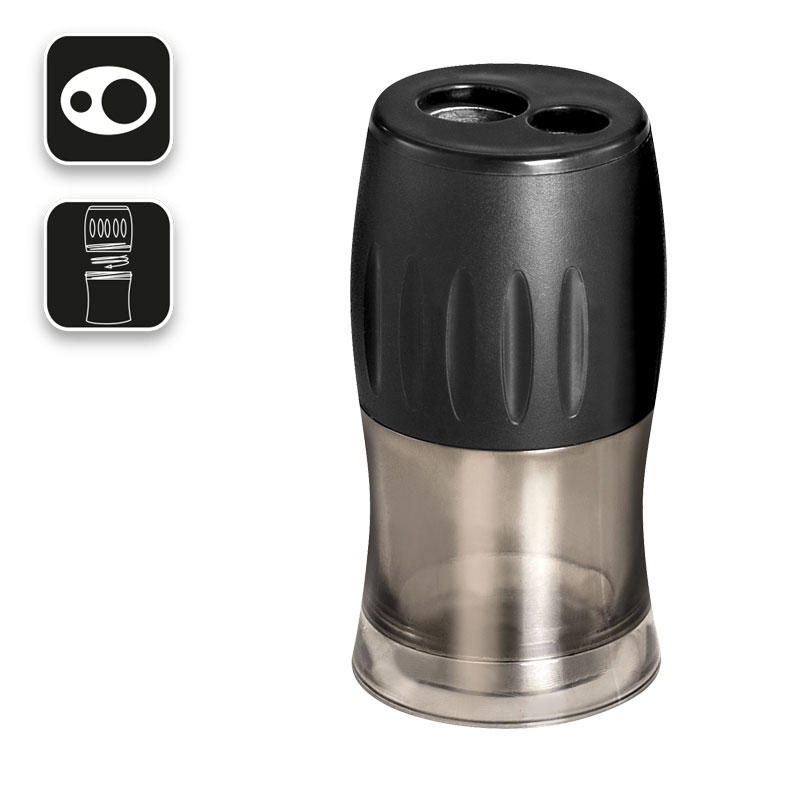 TAILLE CRAYON 2 USAGES + RESERVES WONDAY NOIR