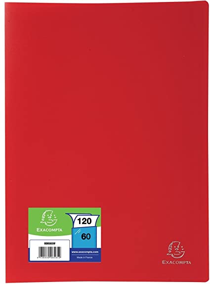 PORTE VUES PP A4 120 VUES ROUGE                   