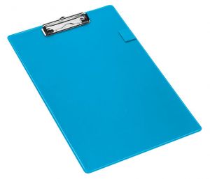 PORTE BLOC A PINCE PVC A4+ BLEU                   