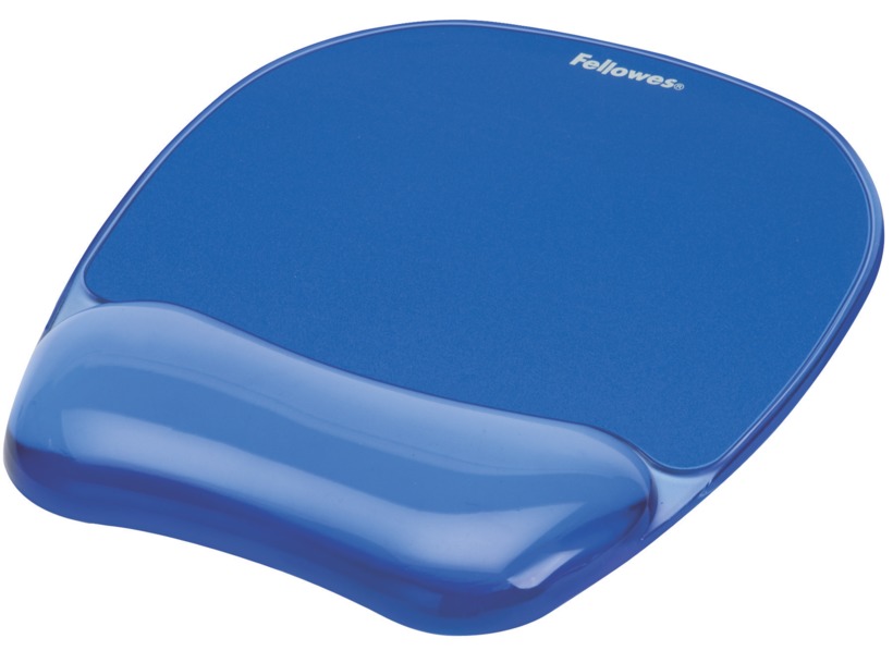 TAPIS SOURIS + REPOSE POIGNET GEL BLEU