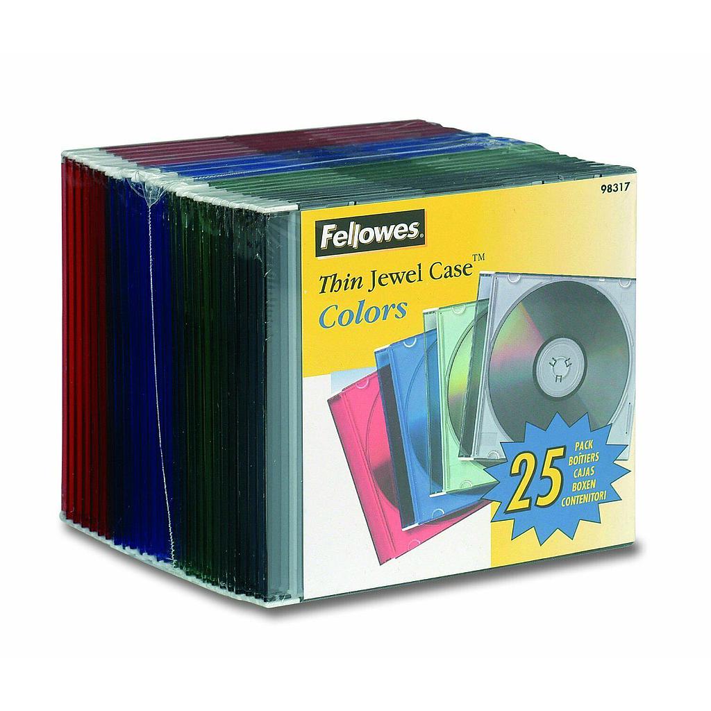 BOITIER SLIM COULEUR CD *25                       