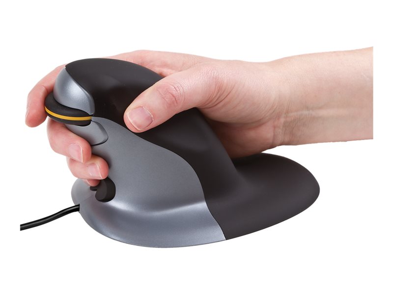 SOURIS VERTICALE ERGO AMBIDEXTRE PINGOUIN M FELLOWES FILAIRE