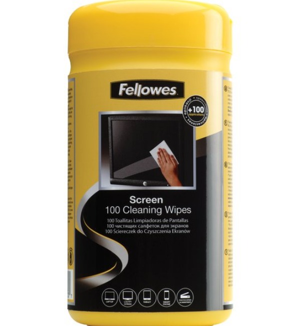 LINGETTES ECRAN BOITE DE 100 FELLOWES