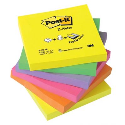 BLOC RECH Z NOTES 76*76 COUL *6                   
