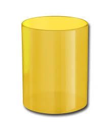 POT A CRAYON JAUNE                                
