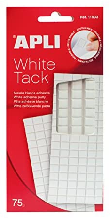 PASTILLES ADHESIVES APLI BLANCHE 75G              