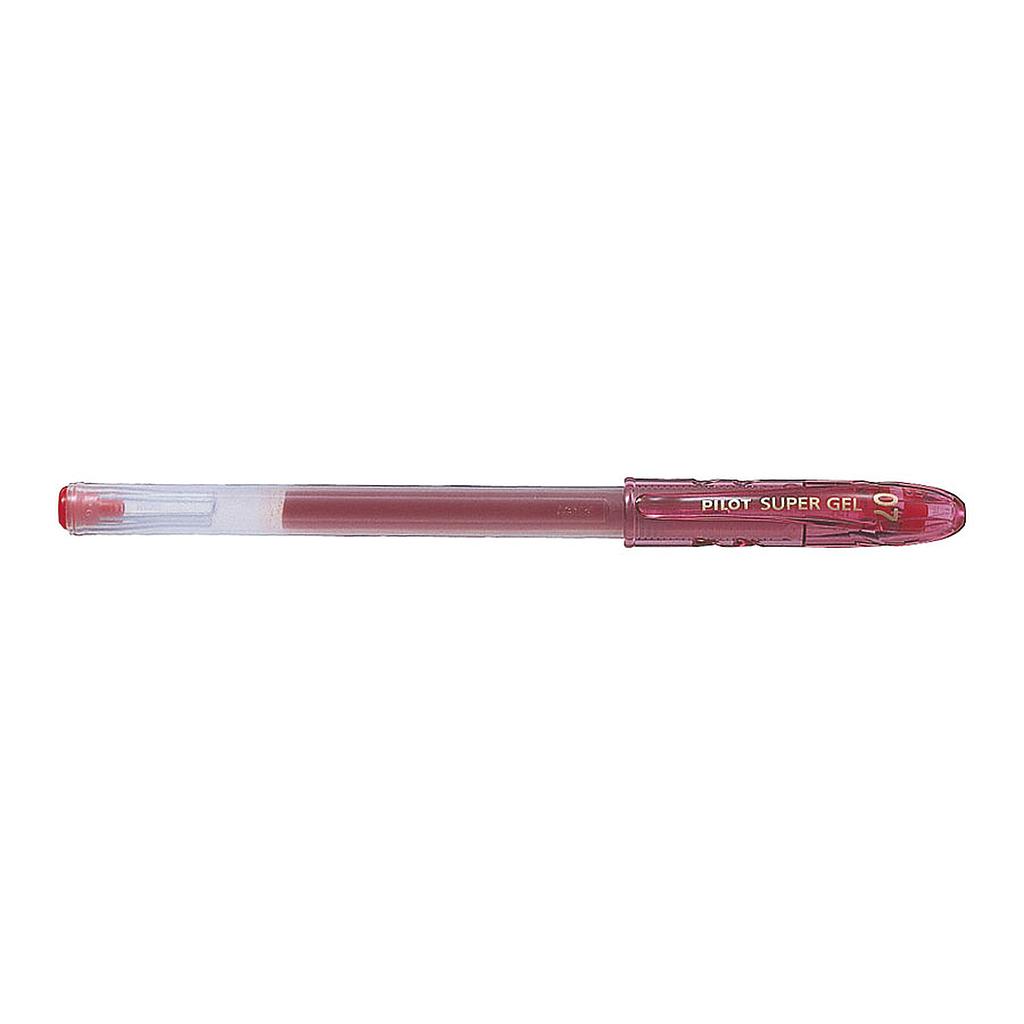 SUPER GEL PILOT ROLLER 0.7 ROUGE BEGREEN          