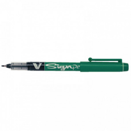 V SIGN PEN FEUTRE PTE MOYENNE VERT                
