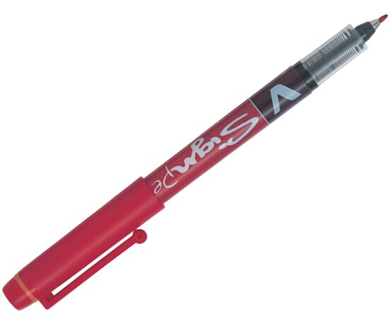 V SIGN PEN FEUTRE PTE MOYENNE ROUGE