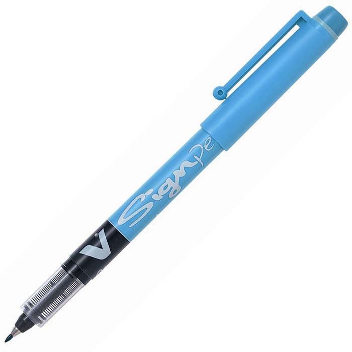 V SIGN PEN FEUTRE PTE MOYENNE TURQUOISE           