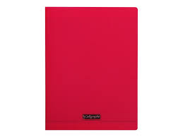 CAHIER 24*32 PIQ 96P SEYES PP ROUGE 90G CALLI