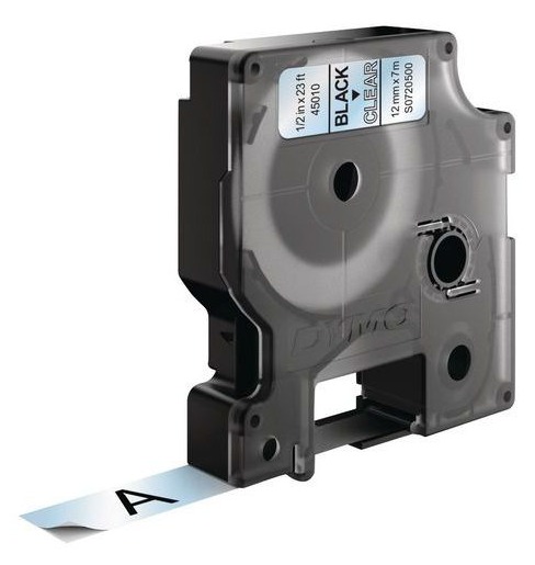 DYMO CASSETTE 4500 D1 12MM NR/TRANSP              