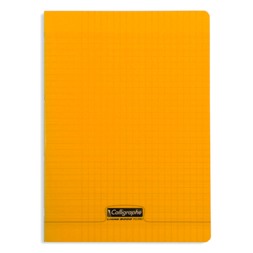 CAHIER A4 PIQ 96P SEYES ORANGE PP CALLI