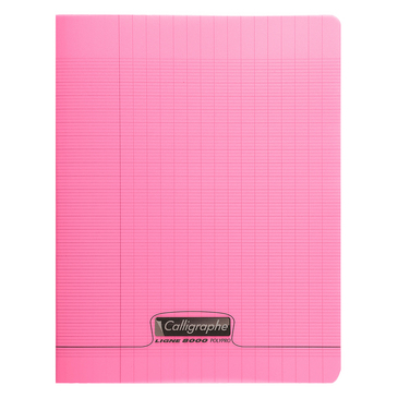 CAHIER A4 PIQ 96P SEYES ROSE PP CALLI