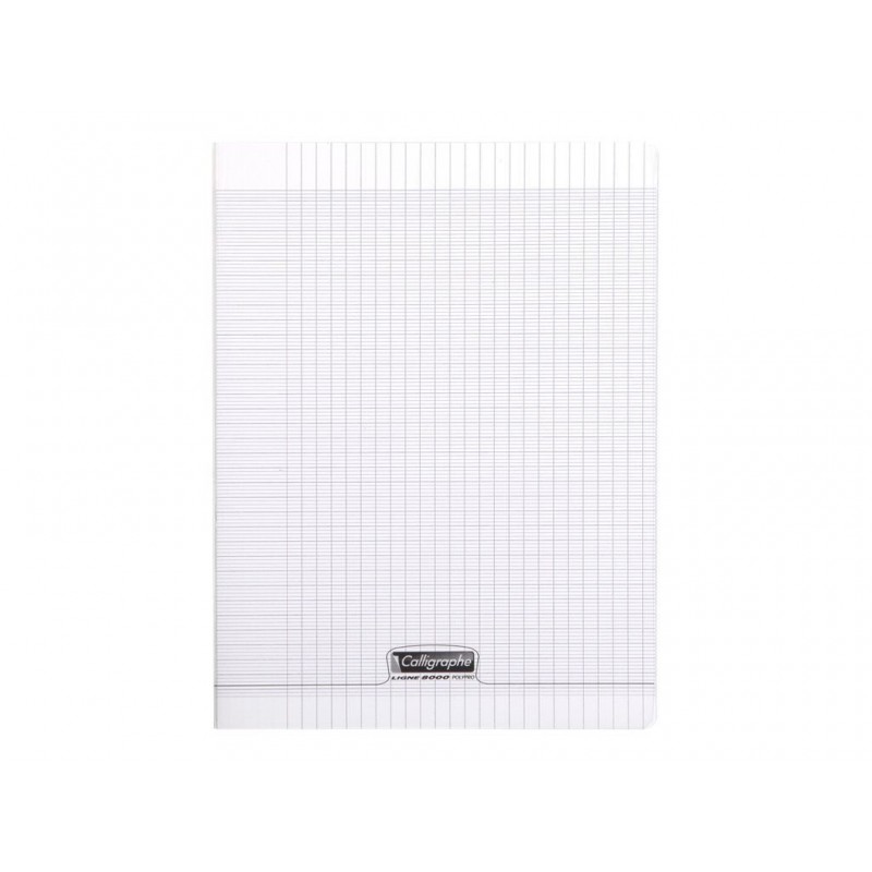 CAHIER 24*32 PIQ 192P SEYES PP TRANSPARENT  90G CALLI