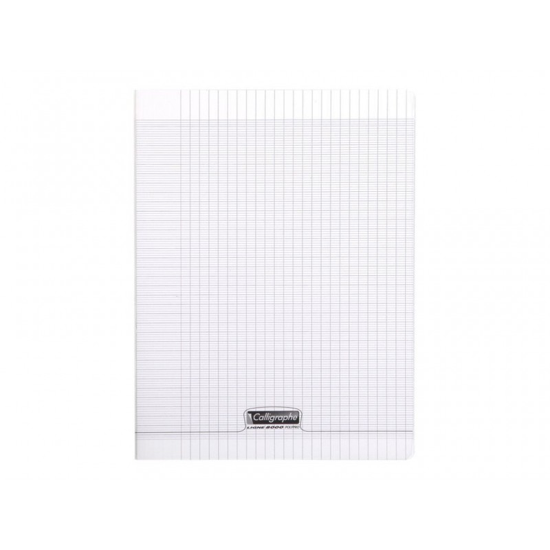 CAHIER 24*32 PIQ 192P SEYES PP TRANSPARENT  90G CALLI