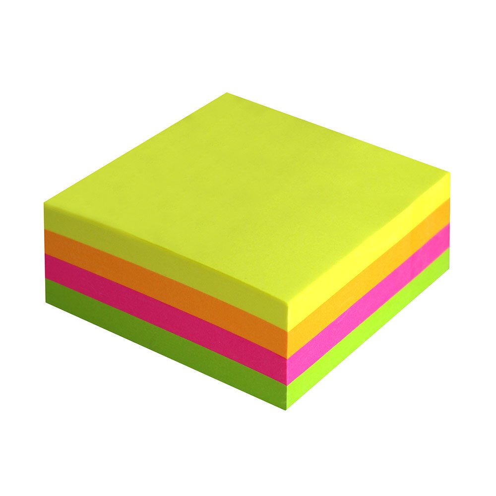 BLOC CUBE 75*75  FLUO ASST 320F