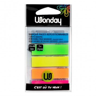 INDEX 44*12 CARTE INDEX DROIT 5 COUL WONDAY