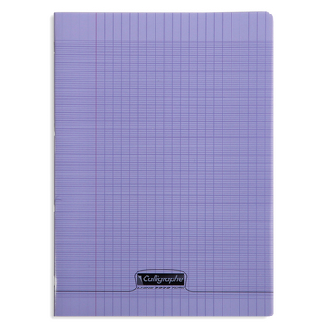 CAHIER A4 PIQ 96P SEYES VIOLET PP CALLI