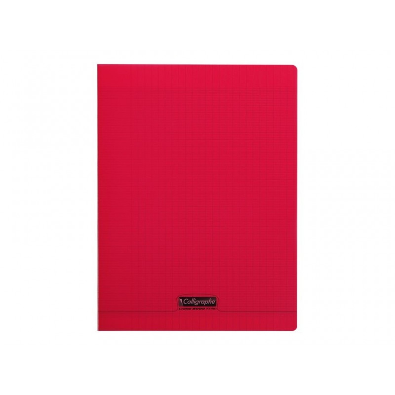 CAHIER 24*32 PIQ 192P SEYES PP ROUGE 90G CALLI