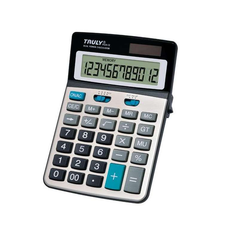 CALCULATRICE TRULY 12 CHIFFRES BUREAU