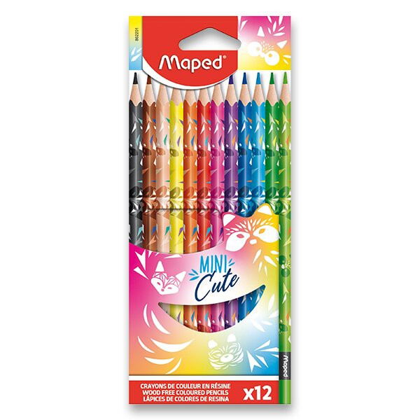 CRAYONS DE COUL *12 MINI CUTE
