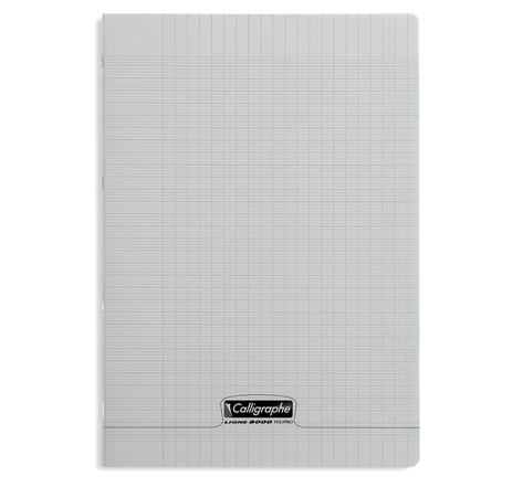 CAHIER A4 PIQ 96P SEYES 90G GRIS PP CALLI