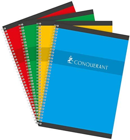 CAHIER 17*22 INT 100P 5*5 70G CONQ7