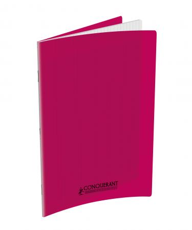 CAHIER 24*32 PIQ 96P SEYES PP ROSE 90G CONQ7