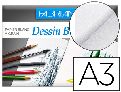 POCHETTE DESSIN A3 BLANC 180G FABRIANO