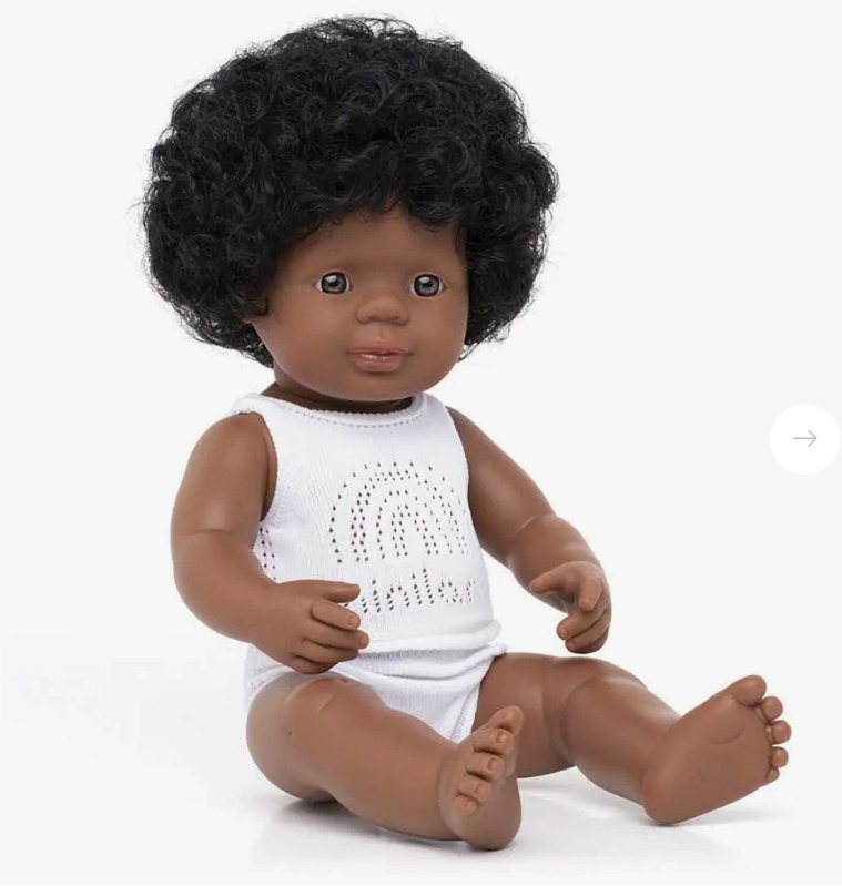 POUPEE FILLE AFRO AMERICAINE 38 CM